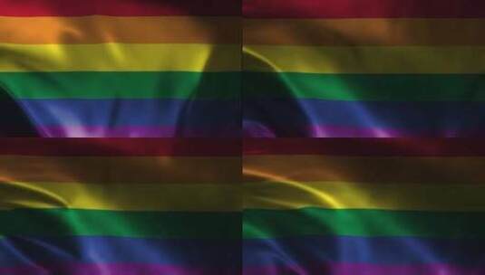 骄傲挥舞旗帜。骄傲挥舞旗帜动画。LGBT高清在线视频素材下载
