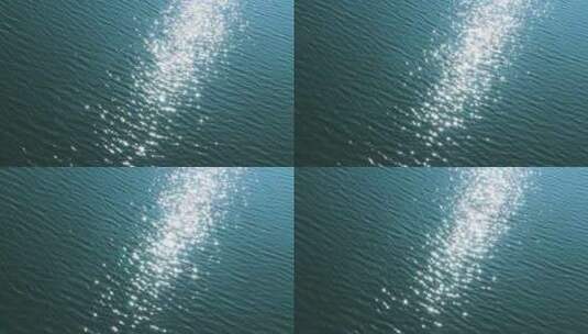 波光粼粼绿色水面 阳光洒在水面 1657高清在线视频素材下载