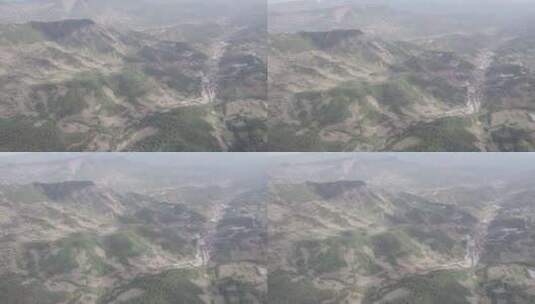 中国西部四川大凉山高原山地自然风光航拍高清在线视频素材下载