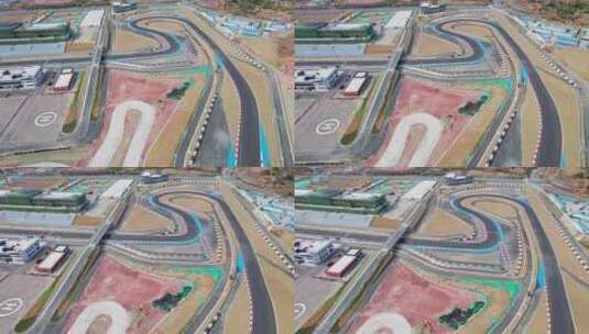 成都天府国际赛道赛车场车道跑道航拍空镜高清在线视频素材下载