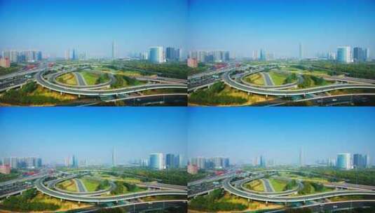 郑州大玉米 千玺广场 金水桥高清在线视频素材下载