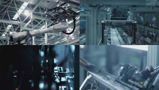 工业制造车间 机械智能 智能化工业4.0高清在线视频素材下载