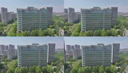 武汉花山赛意信息公司大楼高清在线视频素材下载