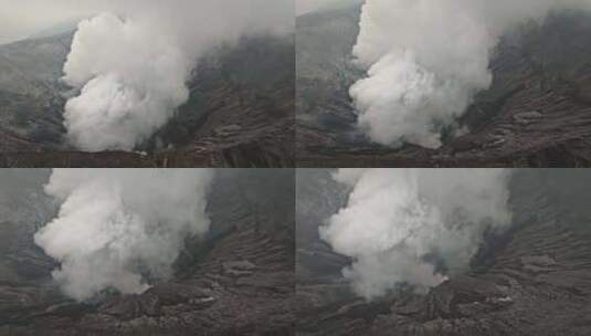 航拍Bromo火山高清在线视频素材下载