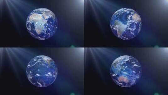 地球无缝旋转高清在线视频素材下载