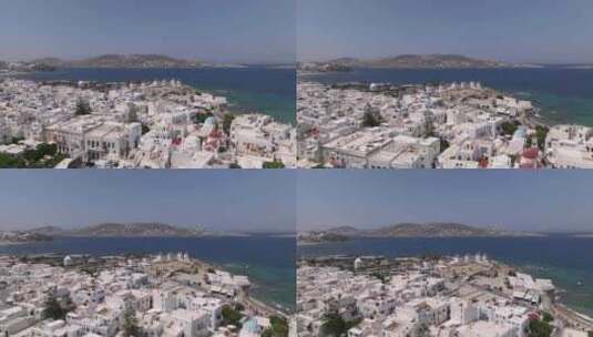 Mykonos，岛，希腊，海高清在线视频素材下载