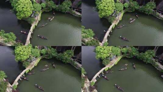 绍兴东湖景区航拍高清在线视频素材下载