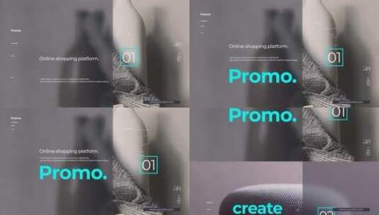 网络购物平台销售推广幻灯片过渡视频AE模板高清AE视频素材下载