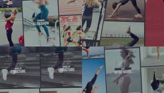 企业宣传健身锻炼文本动画动态ae模板高清AE视频素材下载