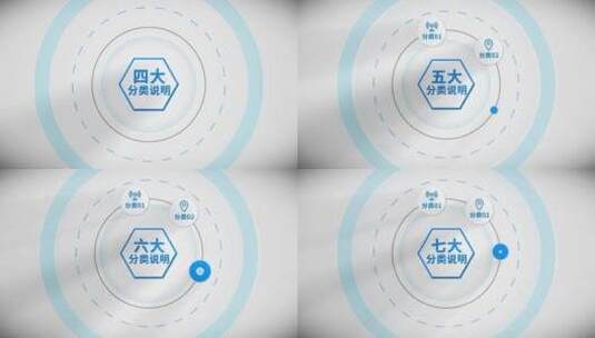 科技数据信息分类高清AE视频素材下载