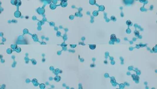 分子微晶模型的分子结构高清在线视频素材下载