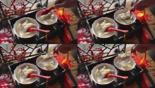 春节 冬至 饺子 包饺子高清在线视频素材下载