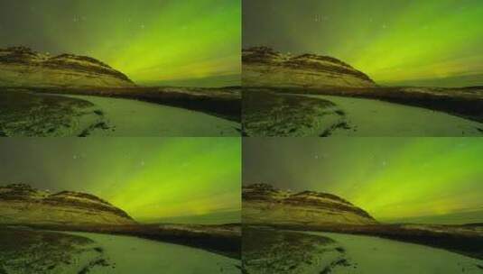 冰岛极光高清在线视频素材下载