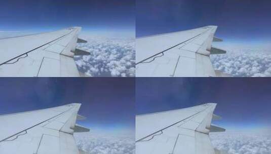 飞机飞行窗外高清在线视频素材下载