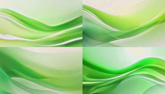 柔和绿色丝绸波纹背景高清在线视频素材下载