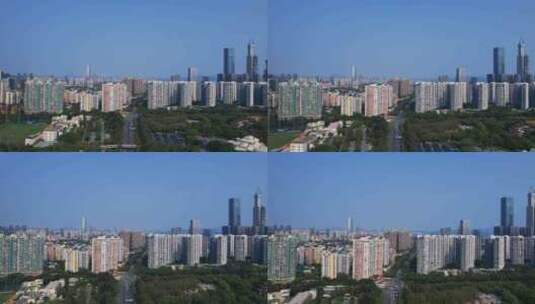 深圳南山高楼中信红树湾小区高清在线视频素材下载