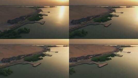 宁夏沙湖高清在线视频素材下载