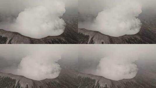 航拍Bromo火山高清在线视频素材下载