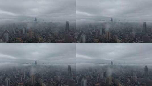 云上广州航拍大气空镜高清在线视频素材下载