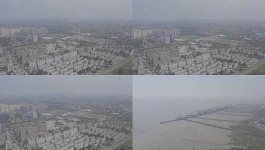 杭州湾工业区高清在线视频素材下载