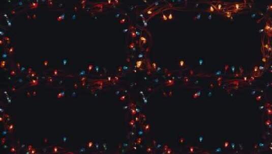 圣诞灯在闪烁高清在线视频素材下载