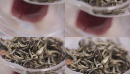 乌龙茶绿茶红茶泡茶茶水高清在线视频素材下载