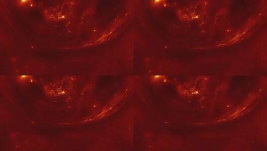 太空红色抽象的银河系高清在线视频素材下载