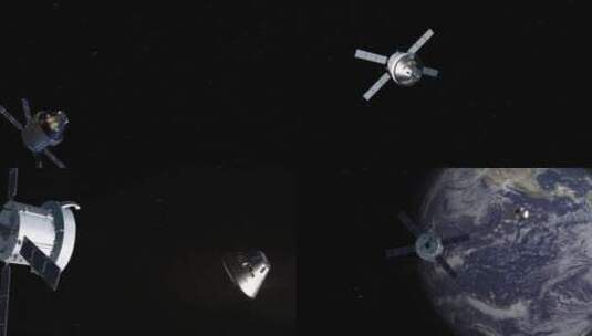 美国宇航局猎户座火箭任务动画演示高清在线视频素材下载