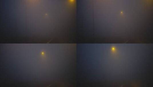 大雾弥漫的街道高清在线视频素材下载