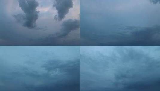 阴沉天气白云延时摄影高清在线视频素材下载