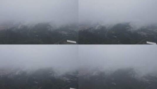 云雾中的山地高清在线视频素材下载
