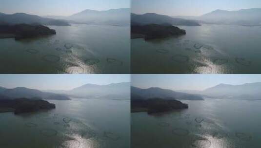 福建霞浦海边渔圈高清在线视频素材下载