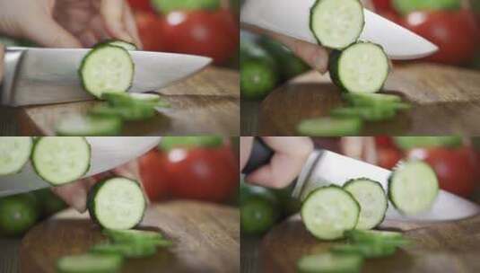 沙拉 蔬菜沙拉 轻食 健康 早餐 食品高清在线视频素材下载