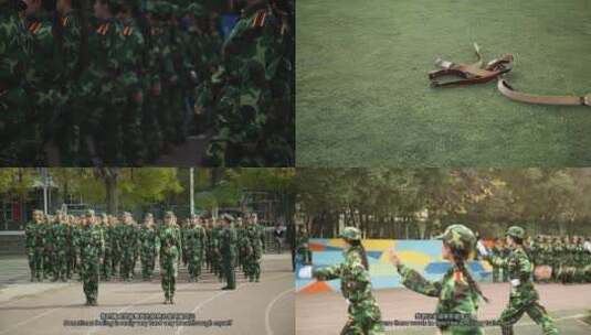 新疆军训纪录片混剪宣传片 延时高清在线视频素材下载