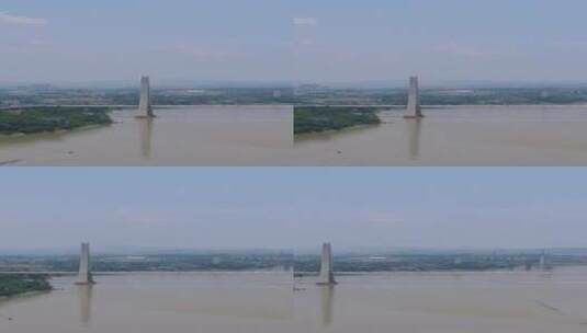 城市航拍江西赣州大桥竖屏高清在线视频素材下载
