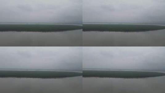 湖南岳阳洞庭湖长江航拍高清在线视频素材下载