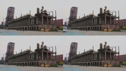 首钢公园拍摄工业炼钢厂延时摄影高清在线视频素材下载