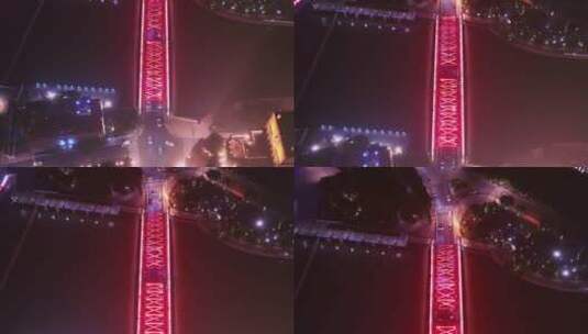 外白渡桥夜景高清在线视频素材下载