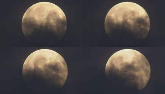 十五满月月亮升起高清在线视频素材下载