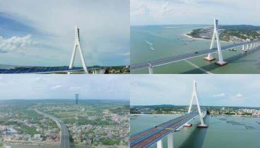 4K-海口海文大桥高清在线视频素材下载