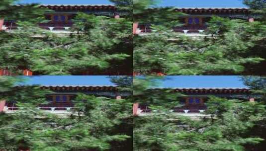 4K升格实拍万寿寺北京艺术博物馆万寿阁竖屏高清在线视频素材下载