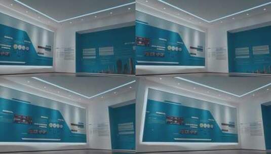 昆明高新技术开发区体验中心文化墙展览馆高清在线视频素材下载