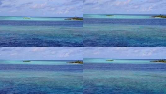 蓝色的海水高清在线视频素材下载