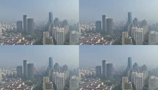 上海长宁区龙之梦航拍高清在线视频素材下载