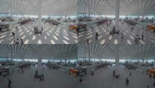 深圳宝安国际机场延时高清在线视频素材下载