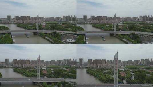 江苏无锡城市风光航拍高清在线视频素材下载