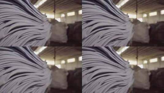 工艺 纺织品 皮革机械 皮革高清在线视频素材下载