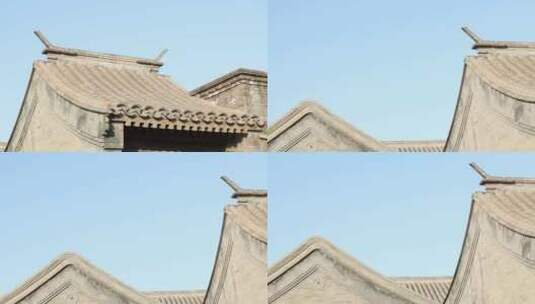 老北京房子瓦片房实拍高清在线视频素材下载