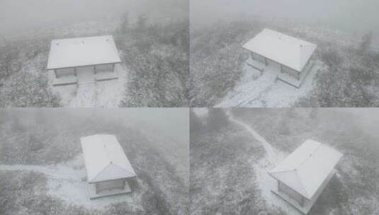 乌蒙山深处冬季雪景高清在线视频素材下载