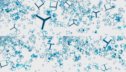 3d立方体的抽象彩色对角线流。设计。飞行高清在线视频素材下载